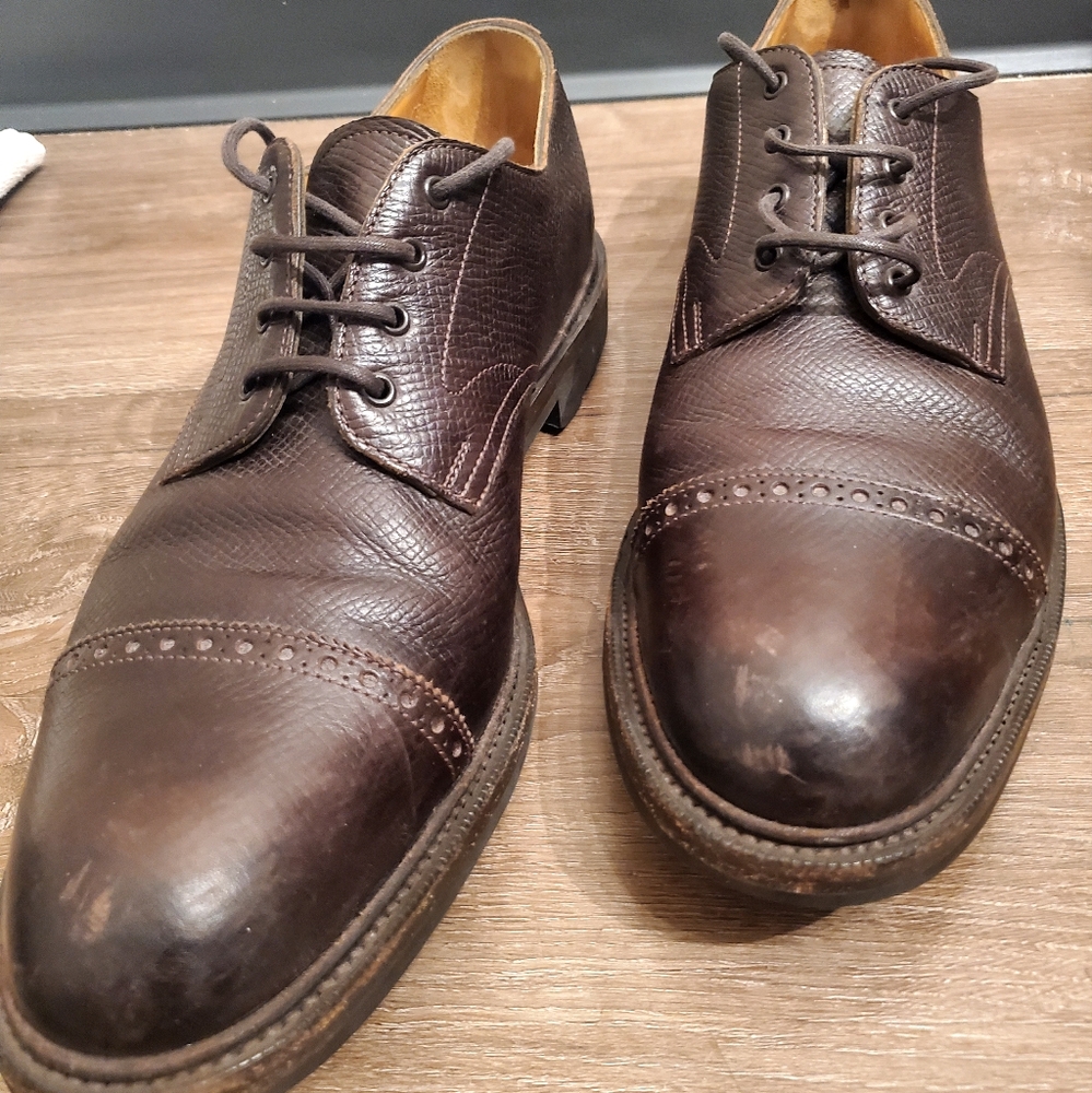 Edward Green Leather Bridal Oxfords 100% Authentic Men's shoes Size 10.5